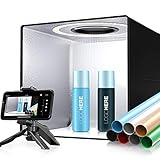 【2022 撮影ボックス SAMTIAN 30cｍ 簡易スタジオ 3200K-6500K 撮影スタジオ 7色背景布 撮影キット 撮影ブーツ