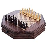 Octagonal Chess and Checkers Set [並行輸入品]