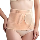 Vogue of Eden Women Maternity Abdominal Binder Elastic Back Support Nude, XL