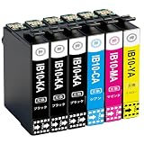 エプソン用 IB10CL4A + IB10KA + IB10KAインクカートリッジ互換4色6本セット対応機種Epson EW-M530Fプリンタ残量表示機能IB10KA*3 IB10CA IB10MA IB10YA