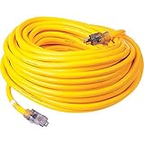 Prime Wire & Cable LT511935 100-Foot 10/3 SJTOW Bulldog Tough Ultra Heavy Duty Extension Cord with P