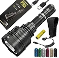 Nitecore P30i USB-C 充電式高出力サーチライト - 2000ルーメン 無料チップキーチェーンライト1個付き 360ルーメン (ランダムカラー)