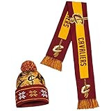 Cleveland Cavaliers公式NBA Bigロゴビーニーストッキングストレッチニット靴下帽子スカーフby Forever Collectibles 719878