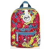 Babymel Kids Mini Backpack Rucksack With Harness & Musical Tag - Floral Brights Design - Suitable Fr