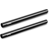 SMALLRIG Aluminum Alloy 15mm Rod Black - 30cm 12 Inches (2 pcs) - 1053