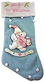 Pms 38cm Babies 1st Christmas Stocking - Baby Boy (pm74) [並行輸入品]