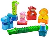 HABA Zippity Zoo Colorful Wooden Animal Blocks [並行輸入品]