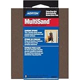 Norton 00937 4-1/2-Inch X 5-1/2-Inch X 3/16-Inch Extra Fine Contour Sanding Sponge, 2-Pack [並行輸入品]