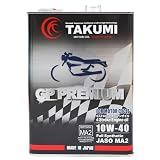 TAKUMIモーターオイル 二輪用エンジンオイル バイクオイル 4スト 10W-40 4L 化学合成油