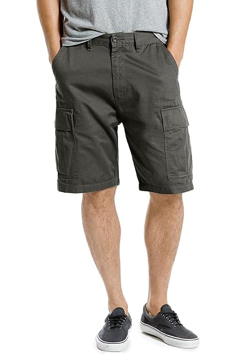 Tall Cargo Short fit by DXL, Dark Khaki 