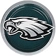 Amscan Philadelphia Eagles Lunch Plates NFL Football Sports Party使い捨て食器、紙、9インチ、ラウンド、パックの8。Childrens、9 "