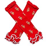 クリスマスホリデー冬パーティースタイルレッグウォーマー – 1つサイズ – 赤ちゃん、幼児、女の子、男の子 カラー: レッド