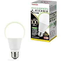Amazon | TOSHIBA(東芝) LED電球 E26 A形 100W相当 全方向 昼白色 1P