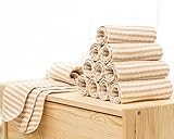 エルフ ベビー (Fairy Baby) オーガニックコットン布おむつ 10枚入 新生児おむつライナー 透气性綿 やわらか高吸収(46*32CM)