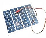 アンピシェ 太陽光パネル 電池 ソーラー パネル 5W 12V