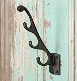 Vintage Style Cast Iron Multi Coat Hat Wall Hook