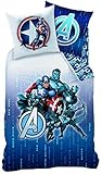 Marvel Avengers Assemble Captain America, Hulk, Iron Man Single / Twin Rotary Duvet Cover Set [並行輸入品