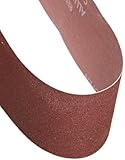 Norton 07660702066 Portable Abrasive Belt, Cotton Fiber Backing, Aluminum Oxide, 24 Length x 3 Width