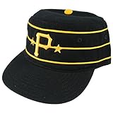 Pittsburgh Pirates MLB 1977ヴィンテージBaker Cooperstown Fittedキャップ(ブラック、7 5 / 8 )