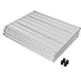 ルミナス ポール径25mm用パーツ 棚板 スチールシェルフ (幅121.5×奥91.5cm) [スリーブ付] 4枚 SHL1290SL2-4