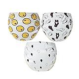 Skhls unisex-baby再利用可能なかわいいトイレトレーニングパンツNappy下着3パック カラー: マルチカラー