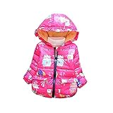 bibicolaベビーガールズ冬コート子供のパーカー冬ジャケットガールズClothingのガールズジャケットClothes for Baby女の子子供用 5T レッド
