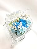 【プリザーブドフラワー／グランドピアノシリーズ】ブルーローズの奏でる癒しの音色【リボンラッピング付き 】