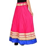 Cotton Party Wear long Skirt for women (size: length- 40 Inches X Waist Till-36 Inches)
