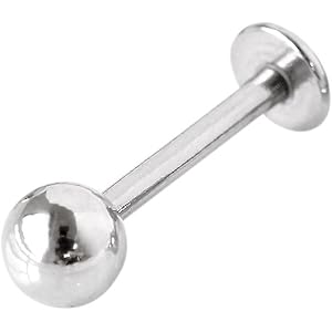 軟骨ピアス ボディピアス ラブレットスタッド シンプル 選べる内径4-16mm (1個売) 14G 10mm