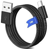 For iPhone 15/16/17 Carplay 充電ケーブル 1M USB Type C ケーブル 対応iPhone 17 16 Pro Max Plus/15 Pro Max/Plus/iPad 10 Air 第4 5世代/iPad Pro 12.9/11インチ/A16/Galaxy S25 S24 USB A to USB C コード 18Ｗ急速充電 車内用 ナイロン編み ブラック