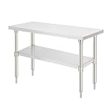 ａｉｊｉ [日本製] 作業台 ステンレス作業台 業務用 調理台 W100×H80×D45cm シルバー ステンレステーブル