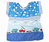 半袖スモック 【園児・幼児】空飛ぶ乗り物×働く車柄 綿１００％入園 入学 幼稚園 保育園 小学校 通園 通学 スモック 子供服 キッズ