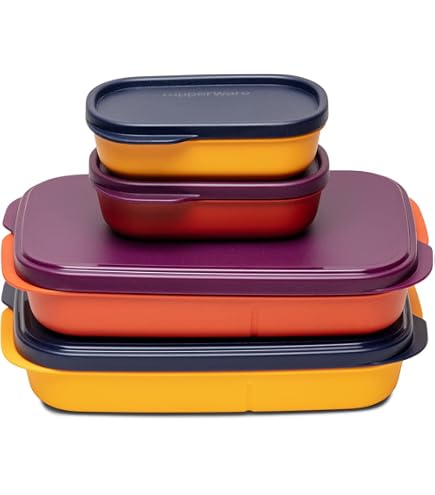 Tupperware Tropical Aufbewahrungsboxen-Set, 4 Stück à 230 Ml – Mikrowellen- & Spülmaschinenfest, BPA-frei