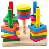 Happy Cherry 子供の知育玩具！子供 教育玩具 形合わせ はめこみ ビルディング　ブロック　レンガ　セット