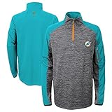 Miami Dolphins Youth NFL「Paramount " 1 / 4 Zipプルオーバースウェットシャツ S グレイ