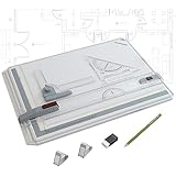 iimono117 製図板 A3 サイズ 図面 建築 卓上製図板 製図用品 製図道具 定規付 イラスト 背景 工作 製図版 絵画 製図書き