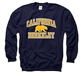 Cal Golden Bears大人用アーチとロゴクルーネック – Navy S