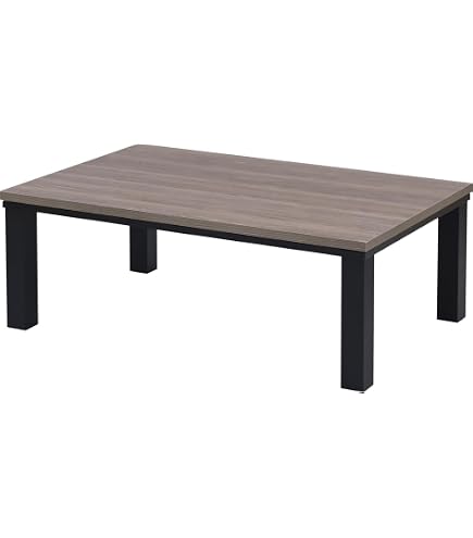 Amazon.co.jp : こたつ テーブル 幅105cm×奥行70cm 長方形 中間入切