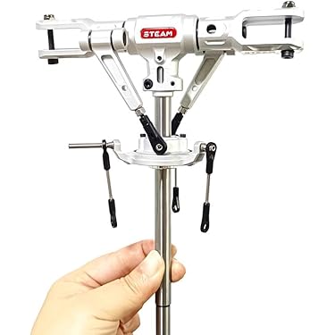 TRX-550X~600RCヘリコプター用スリーローターヘッド シルバー 51jvN1wC6RL._AC_UL375_SR375,