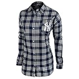 MLB Womens Wordmarkフランネルシャツ S ブルー