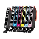 EPSON用 エプソン用 SAT 互換インク サツマイモ SAT-6CL (BK/C/M/Y/LC/LM) 6色1セット+1ブラック(合計7本)対応機種:EP-815A EP-814A EP-813A EP-812A EP-715A EP-714A EP-713A EP-712A 【増量版/残量表示/個包装】