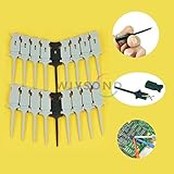 Wiysond 2色 HT321 18pcs グラバープローブ ミニ グラバー PCB SMD IC カラフル テスト フック クリップ ジャンパー プローブ