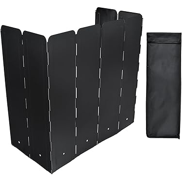 キャンプグリーブ ウインドスクリーン 黒 大型 風防 60 cm