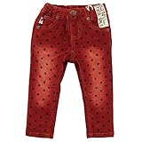 CHILD CHAMP(チャイルド チャンプ) ストレッチコール水玉Ptスキニーパンツ 120cm/レッド NO.C-86143305