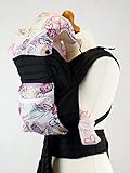 Palm and Pond Porte bebe Mei tai à capuche et poche - Motif Cashemire violet