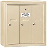 Salsbury Industries 3503SSP Surface Mounted Vertical Mailbox with Master Commercial Lock, Private Ac