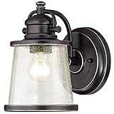 Westinghouse 6204000 Emma Jane 1 Light Outdoor Wall Lantern, Amber Bronze [並行輸入品]