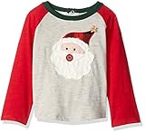 Mud Pie Baby Boys ' Toddler Baby Boys ' HolidayクリスマスサンタラグランTシャツ US サイズ: S カラー: レッド