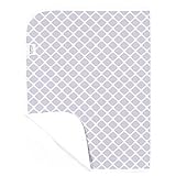 Kushies（クーシーズ）100%コットンフランネル おむつ替えシート 51×76cm (ラティス ライラック)