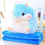 LemonGO Baby Blanket PlushハムスターThrow Pillow Stuffed Animals Toy毛布セット。 67*39.5 inch LemonGo